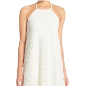 Calvin Klein White Lace Sleeveless Mini Dress Party Cocktail